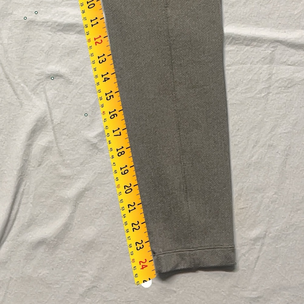 Athleta Gray Herringbone Leggings | Back Zip Pocket | Pull On Stretch Pants - Picture 13 of 13